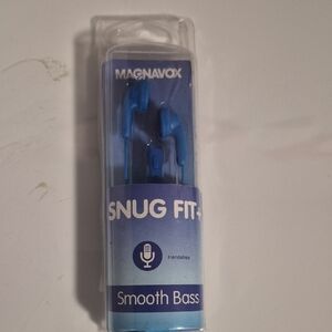 Magnavox Blue Snug Fit Earbuds